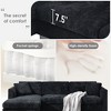 Modern L-Shaped Cloud Sofa: 4-Seat Chenille Luxury Couch with Oversized Chaise, 2 Free Pillows - Ideal for Living Room, Apartment, Office - 4 of 4