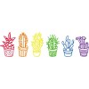 Adult Design By Humans Cactus Lover Succulent Rainbow Pride Garden By Avocato T-Shirt - 2 of 2