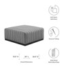 Modway Conjure Channel Tufted Upholstered Fabric Ottoman - 4 of 4