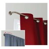 Versailles Oriel-Wrap Bay With Screw Finial Window Rod Set - 42x78", Espresso - 2 of 4