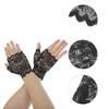 Unique Bargains Women's Half Finger Thin Sunblock Fingerless Gloves 1 Pair - 2 of 4