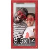 PosterPalooza | Photo Size Shabby Chic Red Picture Frame - UV Acrylic, Foam Board Backing, Hanging Hardware - 2 of 4