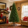 KWPZQEB 7FT Artificial Christmas Tree, Unlit Hinged Premium Spruce Fake Xmas Trees with 775 Tips & Sturdy Metal Stand for Indoor Home Decoration,Green - 3 of 4