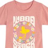 Girls' - Peanuts - Retro Floral Woodstock Fitted Short Sleeve Graphic T-Shirt - 2 of 4