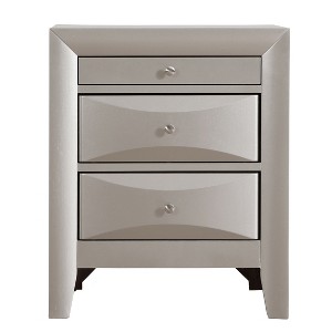 Passion Furniture Marilla 3-Drawer Nightstand (28 in. H x 23 in. W x 17 in. D) - 1 of 4
