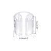 Unique Bargains Plastic Reusable Easy to Recognize Clothes Hanger Sizer Marker Garment Color Coding Clear 100 Pcs - 2 of 4