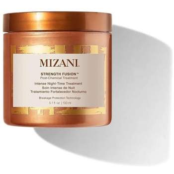 Mizani Strength Fusion Intense Night-Time Treatment (5.1 oz) Deeply Nourishing Hair Mask | with Shea Butter | for Curly Hair