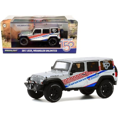 2017 Jeep Wrangler Unlimited Silver "BFGoodrich 150th Anniversary" "All-Terrain" Series 1/43 Diecast Model Car by Greenlight