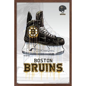 Trends International NHL Boston Bruins - Drip Skate 20 Framed Wall Poster Prints - 1 of 4