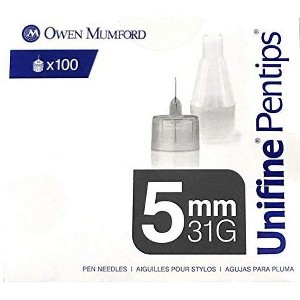 Unifine Pentips AN3850 Short Pen Needle 31G (Box of 100) - 1 of 1