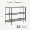 47.2" Entryway Console Table, 3 Tier Industrial Metal Sofa Table, Behind Couch Table, Hallway Table - 2 of 4