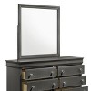 GlasFlength Decorative Wall Mirrors Wall Art Square Mirror Vanity Mirror Accent Mirror Metal Frame Mirror for Living Room, Gray, 38.19"*0.87"*38.19" - 4 of 4