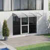 VEVOR Window Door Awning Canopy, 38" x 117" Door Canopy Exterior, UF50+ PC Sunshade, Outdoor Patio Awning Sun Shade, Transparent, Waterproof - 2 of 4
