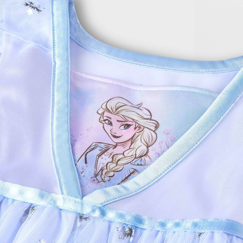 Toddler Girls' Frozen Elsa NightGown Pajama - White, 3 of 4