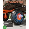 Heavy Duty Steel Garden Cart 1200 LBS Capacity 3 in 1 Pullable Garden Wagon with 13" Wheels for Gardening Soil Tools & Plant Transport - 3 of 4