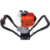 V-Type 52CC 2 Stroke Gas Post Hole Digger One Man Auger EPA Machine Plant Soil Digging Fence withHole Digger Replacement Auger Bits L4"+L6"+L8" - 3 of 4