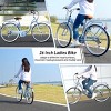 SEVOBAL Bicycles 26 Inch Ladies Bike Shimano 7 Speed Steel Frame City Style V Brakes for Commuting and Leisure, Blue, 66.5"*45.7"*22.05" - 2 of 4