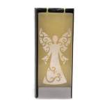 Christmas 5.75" Angel Hand Painted Flatyz Candles  -  Flame Candles