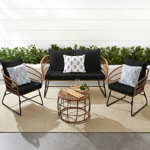 Black patio sale furniture target