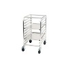 Winco Pan Rack with Brakes, 10-Tier End-Load Sheet, Aluminum, 3? Spacing - 2 of 2