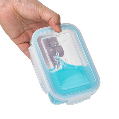 TemperMax Clear Glass 16-Piece Food Storage Set with Airtight Lids