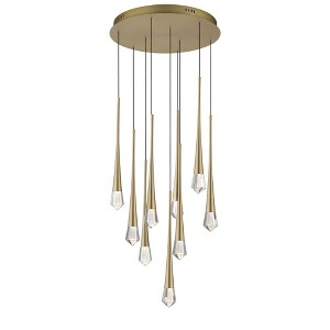 ET2 Lighting Pierce 9 - Light Pendant in  Gold - 1 of 4