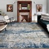 Washable Modern Abstract Rug Non Slip Low Pile Rug Soft Throw Floor Cover Foldable Indoor Carpet for Living Room Bedroom Playroom Nursery - 2 of 4