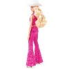 Barbie: The Movie Collectible Doll Margot Robbie as Barbie in Pink Western Outfit (Target Exclusive) - 3 of 4