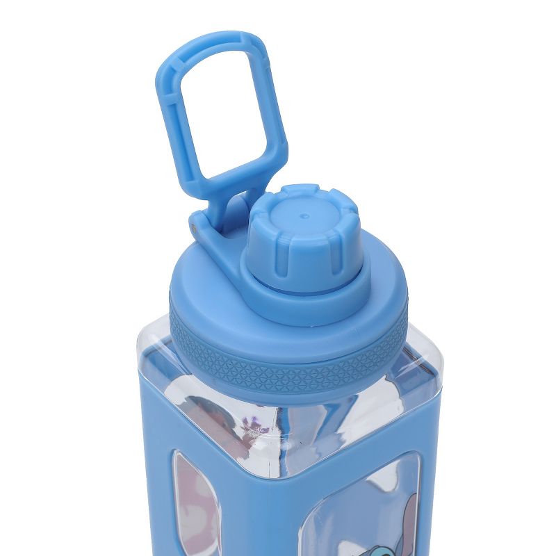 Lilo & Stitch 24 Waving Characters Oz Blue Square Plastic Water Bottle, 5 of 7