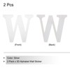 Unique Bargains 3D Acrylic Self-Adhesive Mirror Alphabet Sticker Wall Decals 2 Pcs - 3 of 3