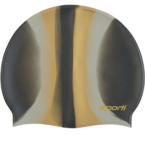Sporti Multi Color Silicone Swim Cap - 1 of 4
