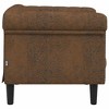 vidaXL Brown Velvet Accent Chair - Upholstered Sofa Seat for Living Room/Bedroom, Modern Design, Padded Armchair, 31.5" x 30.3" x 29.1" - 4 of 4