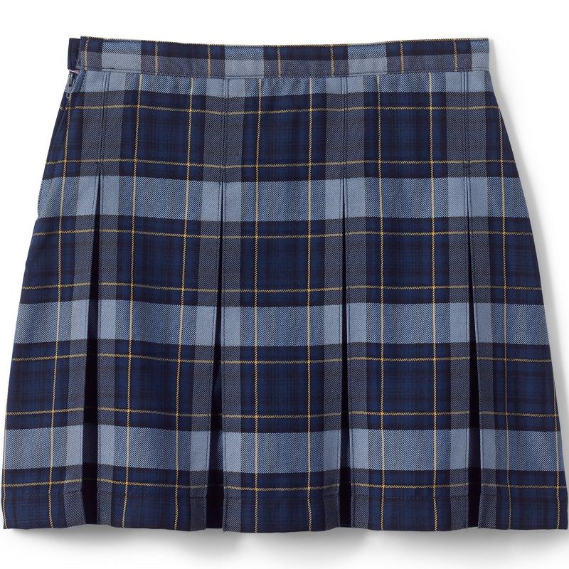 Lands' End School Uniform Kids Plaid Box Pleat Skirt Top of the Knee, 2 of 4