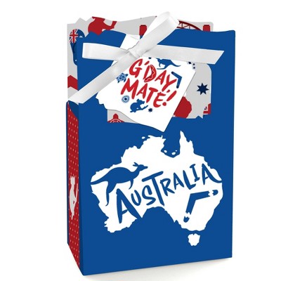 Big Dot of Happiness Australia Day - G'Day Mate Aussie Party Favor Boxes - Set of 12