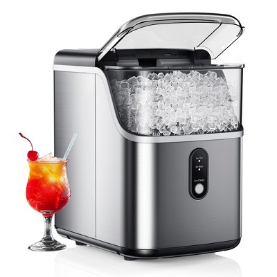 EUHOMY Nugget Ice Maker, Compact & Self-Cleaning, Easy-to-Use, Portable Pellet Ice Machine for Home, Office, RV & Kitchen