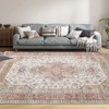 COZONY Washable Area Rug Traditional Vintage Boho Carpet, Non-Shedding Low Pile Floor Mat with Non-Slip Rubber Backing for Living Room Dining Room - 2 of 4
