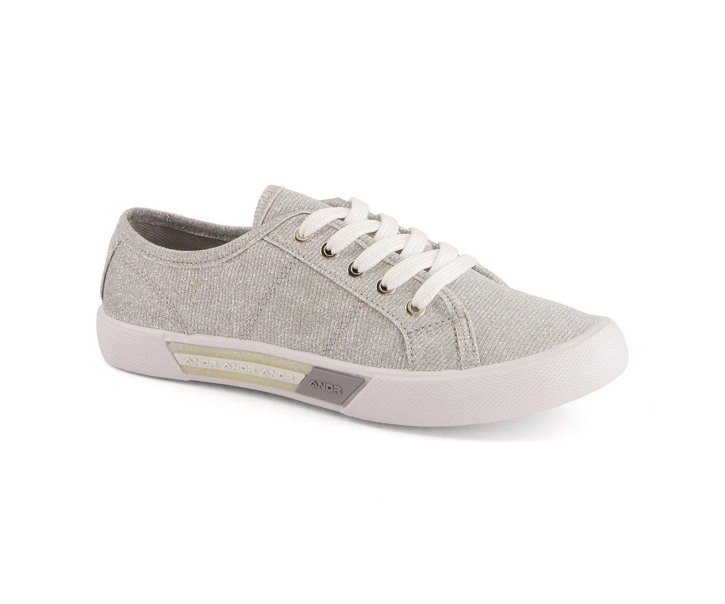 Женские кроссовки Andrea Casual Canvas Sneakers 77220, Grey, цвет: Серый — фото 1