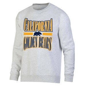 NCAA Cal Golden Bears Unisex Ash Crew Fleece Sweatshirt - 1 of 3