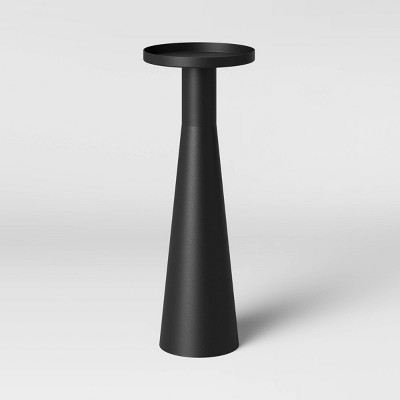 Alester Round Smooth Metal Drink Table Black - Project 62™