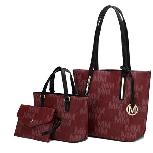 MKF Collection Aylet M Women's Vegan Leather Tote with Matching Mini Bag and Wristlet Purse by Mia K - 1 of 4