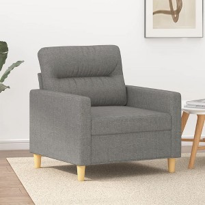 vidaXL Sofa Chair Dark Gray 23.6 in. Fabric - 1 of 4