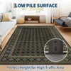 Border Geometric Area Rugs for Living Room Soft Washable Rug Low Pile Non-Slip Accent Rug for Bedroom - 4 of 4