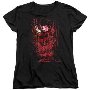 Women's Nightmare On Elm Street One Two Freddys Coming For You T-Shirt - 1 of 4
