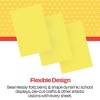 School Smart Folding Bristol Board, 12 x 18 Inches, Canary, Pack of 100 - 4 of 4