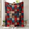Lomsoe Cozy Vintage Buffalo Plaid Flannel Throw Blanket - Soft & Warm for Couch, Bed, Office, and Travel - Ideal Christmas or Birthday Gift. - 4 of 4