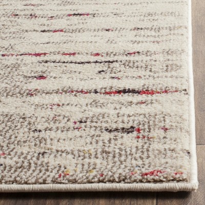 Ivory and Pink Hand-Knotted Boho-Chic Round Area Rug