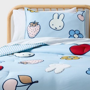 Kids' Puffy Icon Miffy Comforter Set Blue - Pillowfort™ : Target