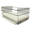 Vertical Spice Cabinet Mounted Storage Drawer Organizer with a Full Extension Slide and Elastic Flex Sides for Large Jars and Containers, Cream - 2 of 4