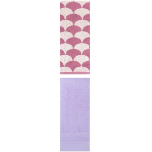 REGALWOVEN Soft Absorbent Bathroom Decorative Hand Towels for Drying 14" x 30"/13" x 29" 2 Pcs - 1 of 4