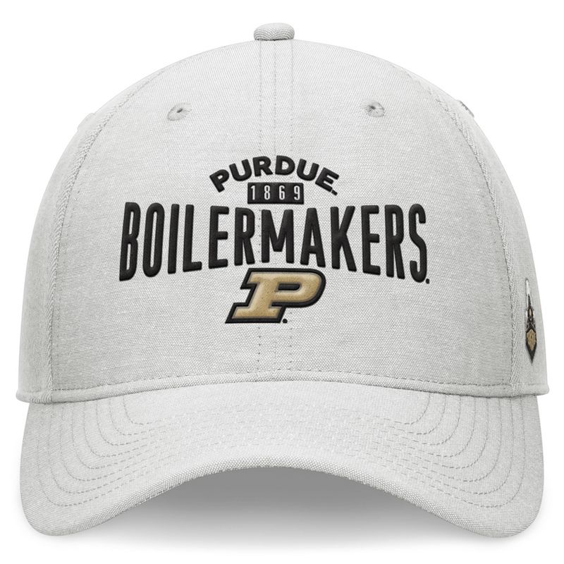 NCAA Purdue Boilermakers Unstructured Chambray Cotton Hat - Gray, 2 of 5
